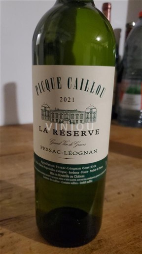 Bordéus Pessac-Léognan Picque Caillou La Réserve 2021