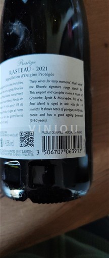 Valle del Rodano Rasteau Prestige 2021