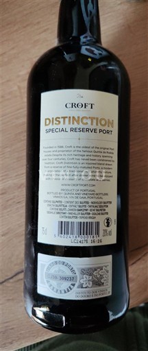 Bồ Đào Nha Porto Croft Distinction Special Reserve Port 2020