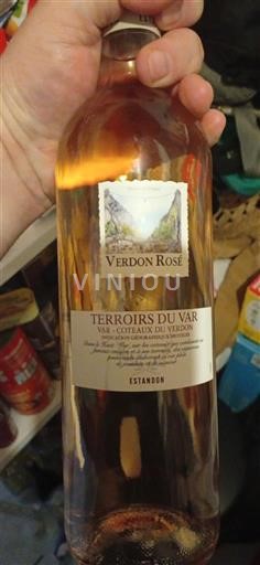 Provence, hạ lưu Rhône, Corse Coteaux du Verdon Estandon Verdon Rosé Không niên vụ