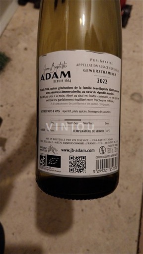 Alsace Jean-Baptiste Adam Pur-Granite 2022