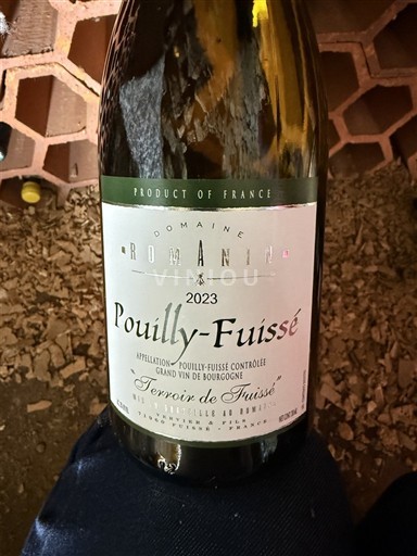Borgoña Pouilly-fuissé Domaine Romanin Terroir de Fuissé 2023