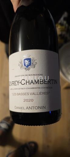 Bourgondië Gevrey-Chambertin Daniel Antonin Les Basses Vallières 2020