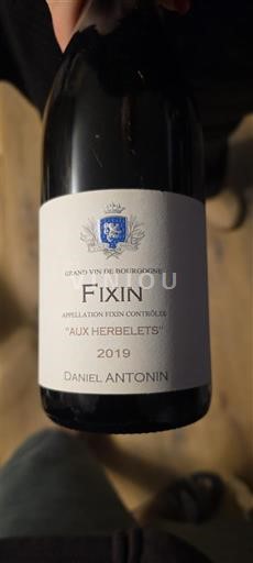 Bourgogne Fixin Daniel Antonin Aux Herbelets 2019