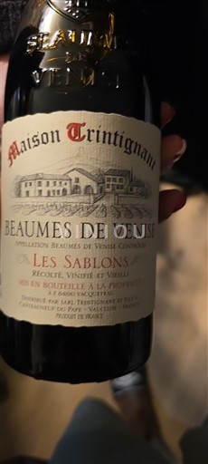 Valle del Rodano Beaumes de Venise Maison Trintignant Les Sablons Senza annata