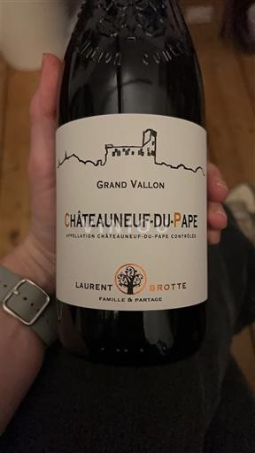 Rhône Valley Châteauneuf-du-Pape Laurent Brotte Grand Vallon 2022