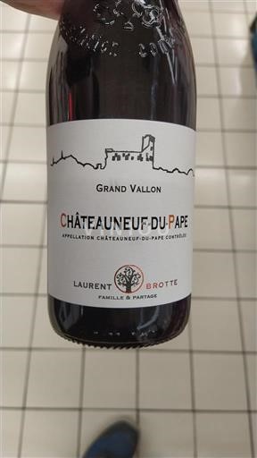 Rona dolina Châteauneuf-du-Pape Laurent Brotte Grand Vallon 2022