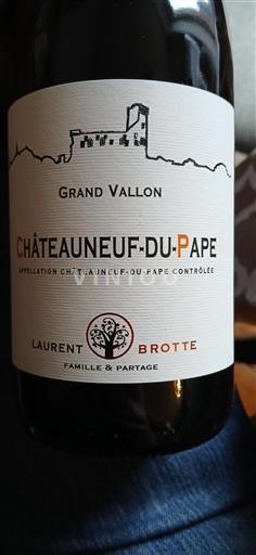 Rhône Valley Châteauneuf-du-Pape Laurent Brotte Grand Vallon 2022