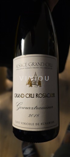 Alsace Không được chỉ định Grand Cru Cave Vinicole de Hunawihr Gewurztraminer 2018