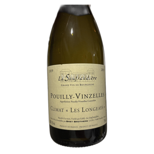 Burgundy Pouilly-Vinzelles La Soufrandière Climat « Les Longeays » 2019