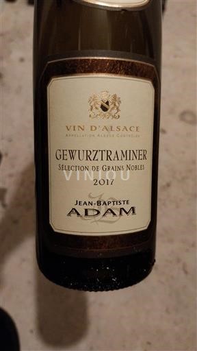 Alsace Sélection de Grains Nobles Jean-Baptiste Adam Sélection de Grains Nobles 2017
