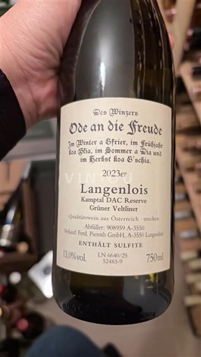 Nederøstrig Kamptal DAC Weixelbaum Ode an die Freude 2023