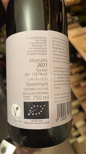 Steiermark Sturmkogler Muscaris 2021