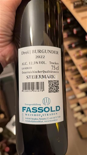Estiria No especificado Fassold Drei Burgunder 2022