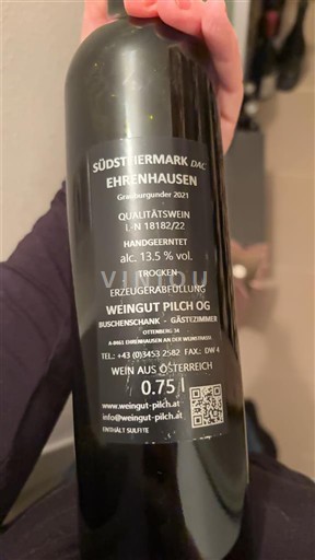 Estiria Südsteiermark DAC Weingut Pilch OG Grauburgunder 2021