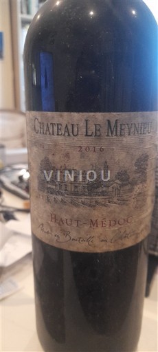 Bordeaux Haut-Médoc Château Le Meynieu 2016