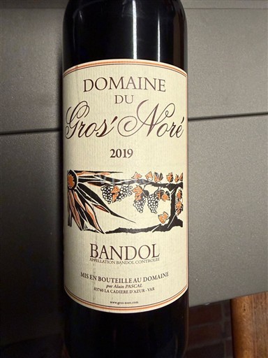 Provence Bandol Domaine Gros'Noré 2019