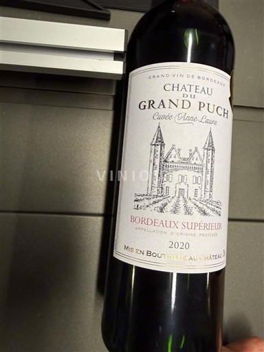 Bordeaux Bordeaux Supérieur Château Grand Puch Anne Laure 2020