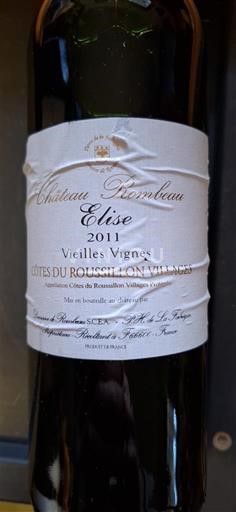 Roussillon Côtes du Roussillon Villages Château Rombeau Elise 2011