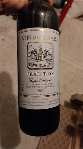 Lounais-Ranska Määrittelemätön Vin du Tsar Tradition 2016