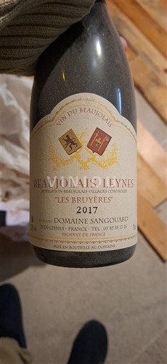 Beaujolais Không được chỉ định Domaine Sangouard Les Bruyères 2017