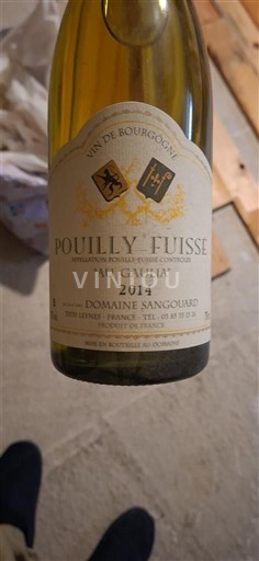 Bourgogne Pouilly-fuissé Domaine Sangouard Au Greuliat 2014