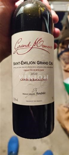 Bordeaux Saint-Émilion Grand Cru Grand Cru Maison Johanès Boubée d'Exception 2020