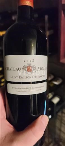 Bordeaux Saint-Émilion Grand Cru Château Armens 2013