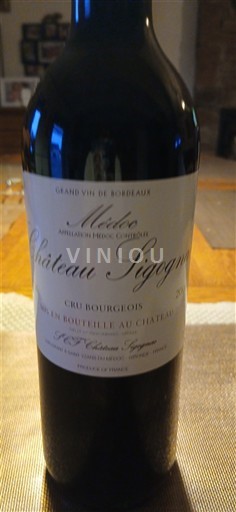 Bordeaux Médoc Château Sigognac Médoc 2015