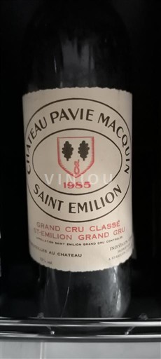 Bordeaux Saint-Émilion Grand Cru Château Pavie Macquin 1985