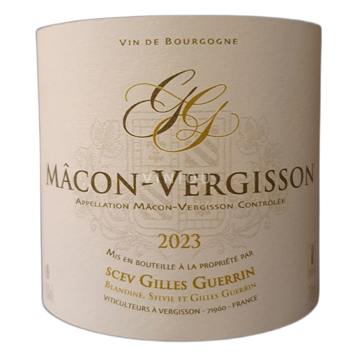 Borgogna Mâcon superiore Domaine Gilles Guerrin Mâcon Vergisson 2023