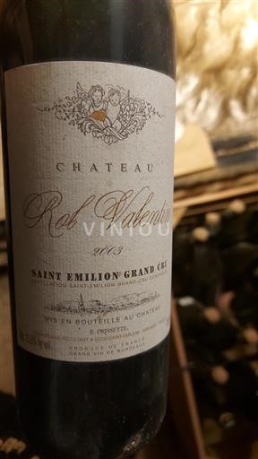 Bordeaux Saint-Émilion Grand Cru Grand Cru Château Rol Valentin 2013