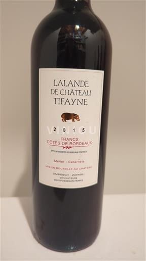 Bordeaux Francs-côtes-de-bordeaux Château Lalande de Château Tifayne 2015