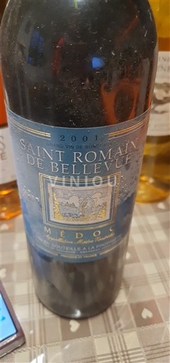 Bordeaux Médoc Saint Romain de Bellevue 2001