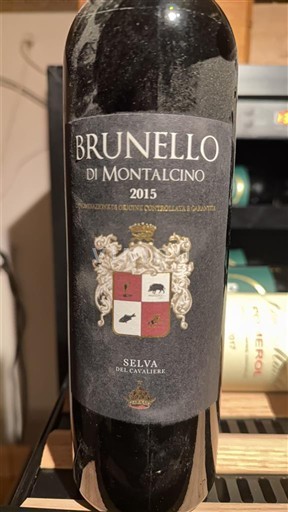 Vine Rouge sec Selva del Cavaliere 2015 Italien Toscana Brunello di Montalcino DOC
