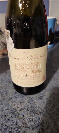 Thung lũng Rhône Không được chỉ định Domaine Mistral Plan de Dieu 2024