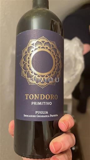 Apulia Wines Unspecified Tondoro Primitivo 2023