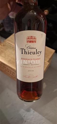 Vine Rosé sec Château Thieuley 2018 Frankrig Bordeaux Bordeaux Clairet AOC