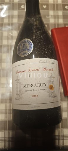 Borgogna Mercurey Domaine Levert Baraud 2012