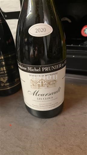 Bourgogne Meursault Domaine Michel Prunier et Fille Les Clous 2020