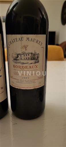 Bordeaux Château Maurey 2003