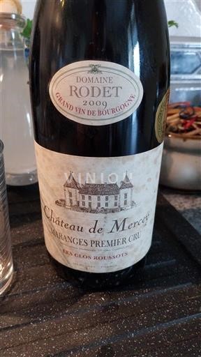 Bourgogne Maranges Premier Cru Château Mercey Les Clos Roussots 2009