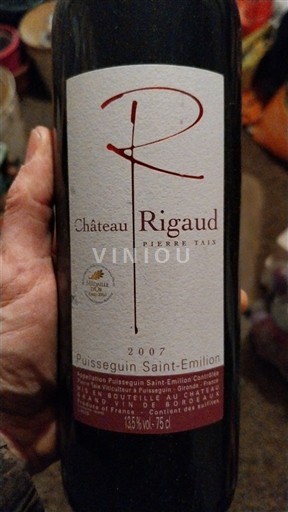 Bordeaux Puisseguin-saint-émilion Château Rigaud 2007