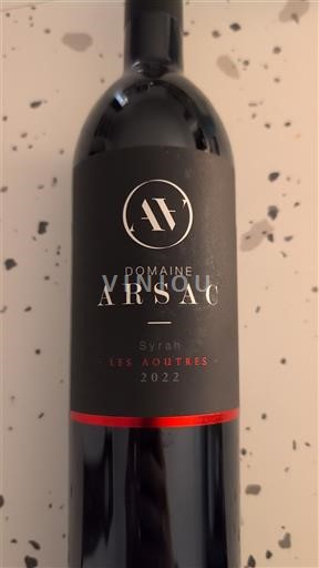 Languedoc og Roussillon Pays d'Oc Domaine Arsac Les Aoutres 2022