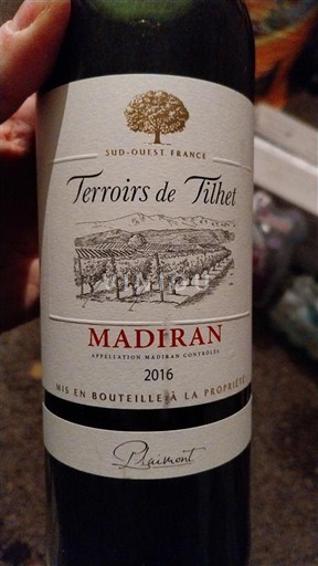 Tây Nam Madiran Plaimont Terroirs de Tilhet 2016