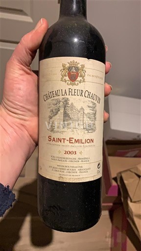 Bordeaux Saint-Émilion Château La Fleur Chauvin 2003