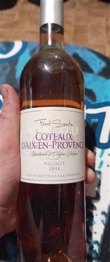 Provenza Coteaux d'Aix-en-Provence Font Sante 2018