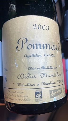Bourgogne Pommard Didier Montchovet 2003