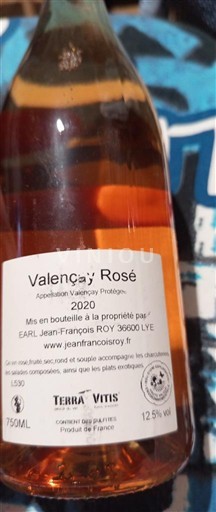 Loirevallei Valençay EARL Jean-François Roy 2020