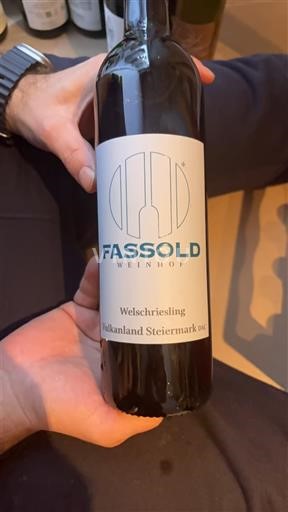 Steiermark Vulkanland Steiermark Fassold Weinhof Welschriesling 2023